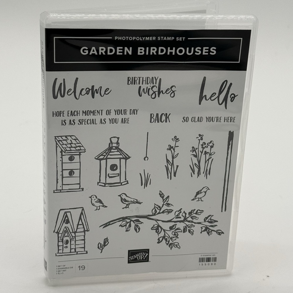 Stampin' Up! Garden birdhouses 155090 Cling Stamp Set